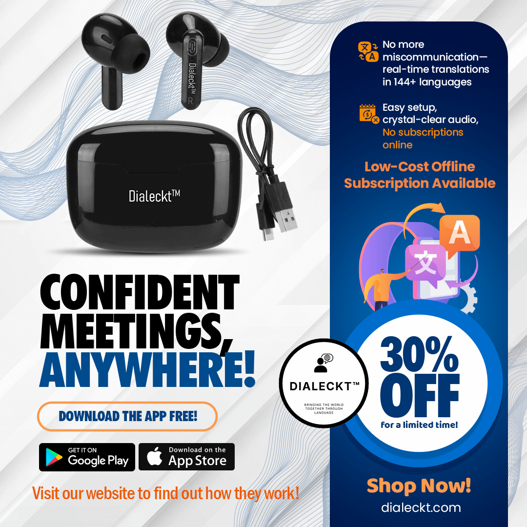 Dialeckt™ Universal Language Earbuds