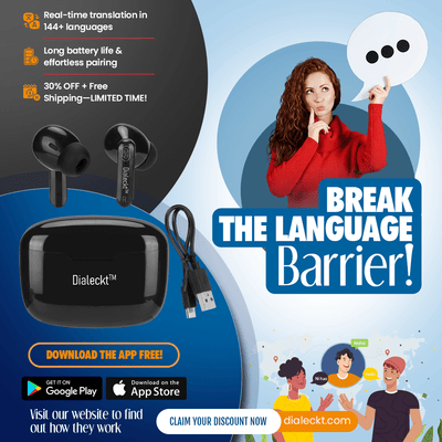 Dialeckt™ Universal Language Earbuds