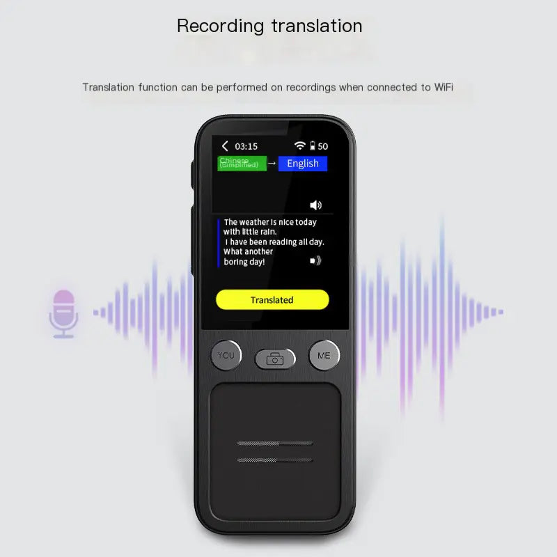 Smart Voice Translator with 138 Languages for Travel