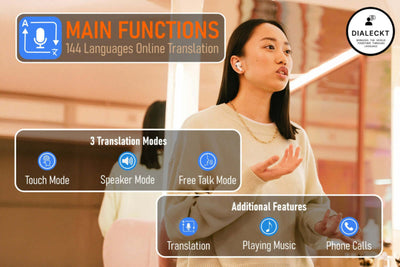 Dialeckt™ Universal Language Earbuds